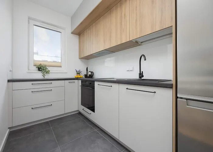 Air Conditioned In With Parking, Balcony And Bathtub By Renters شقة وارسو